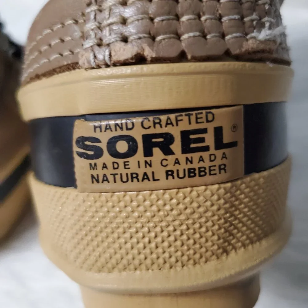 Sorel Men's Caribou Tan Black Snow Boots, 7